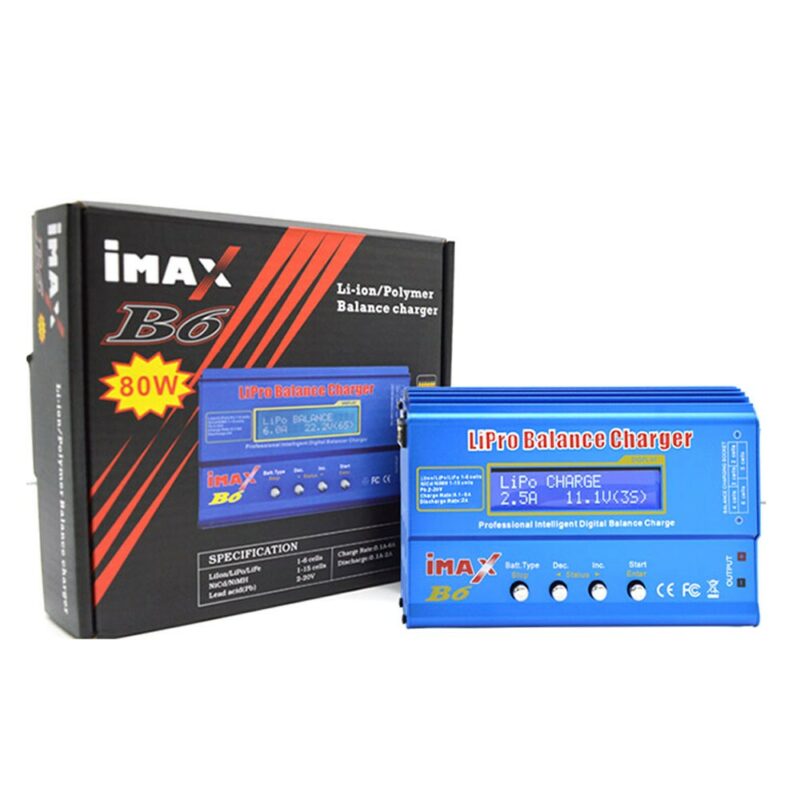 Cargador Inteligente de baterías de lipo IMAX B6 B6A 80w Tostatronic